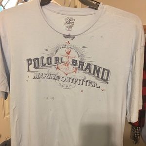 Light blue polo T-shirt